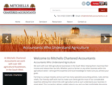 Tablet Screenshot of mitchells-accountants.co.uk